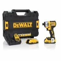 DeWalt DCF887D2-GB 18V XR Brushless Impact Driver Kit - 2x 2Ah Batteries, Charger And Case