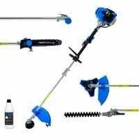 SGS 52cc 5in1 Multi Tool Garden Set: Chainsaw Trimmer Strimmer Brush Cutter With Oil -Gas Struts Sales Store gpm501o 1 1