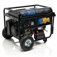 SGS 6.9 KVA / 5.5 KW Portable Petrol Generator With Electric Start & Wheel Kit | 4-Stroke 13 HP -Gas Struts Sales Store spg5500 2